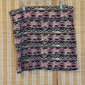 Ariat Womens XL Mini Skirt Aztec Western Rodeo Cowgirl Ranchcore Lagenlook Boho